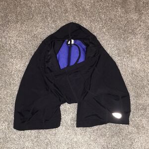 Black Blue padded Performance bike cycling road stretch Nylon/spandex shorts